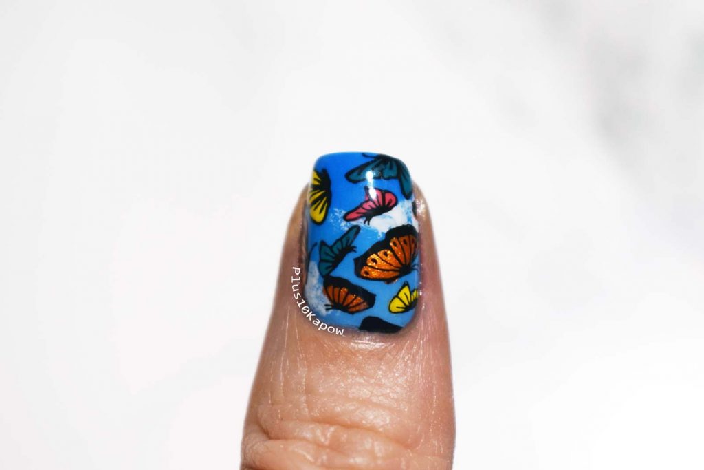 Beauty Big Bang XL-068 BBBXL-068 stamping plate Butterfly nails Barry M Gradient