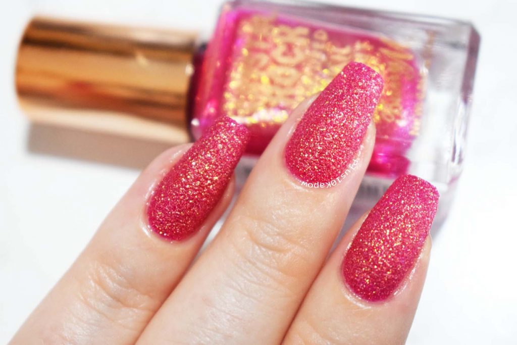 Barry M Crystal Rock Collection Swatches Pink Tourmaline