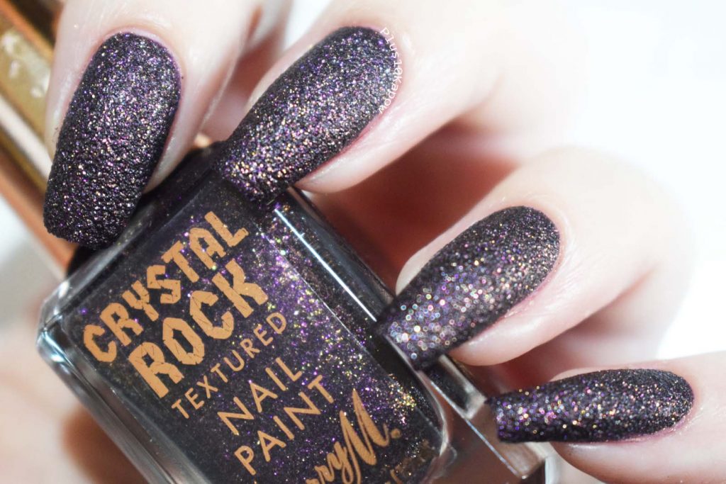 Barry M Crystal Rock Collection Swatches Purple Agate