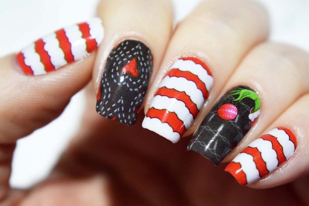 Espionage Cosmetics Mr Mean One The Grinch nails